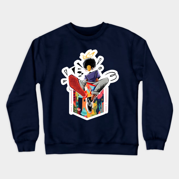 Big City Stepper Crewneck Sweatshirt by IAN NJUGUNA